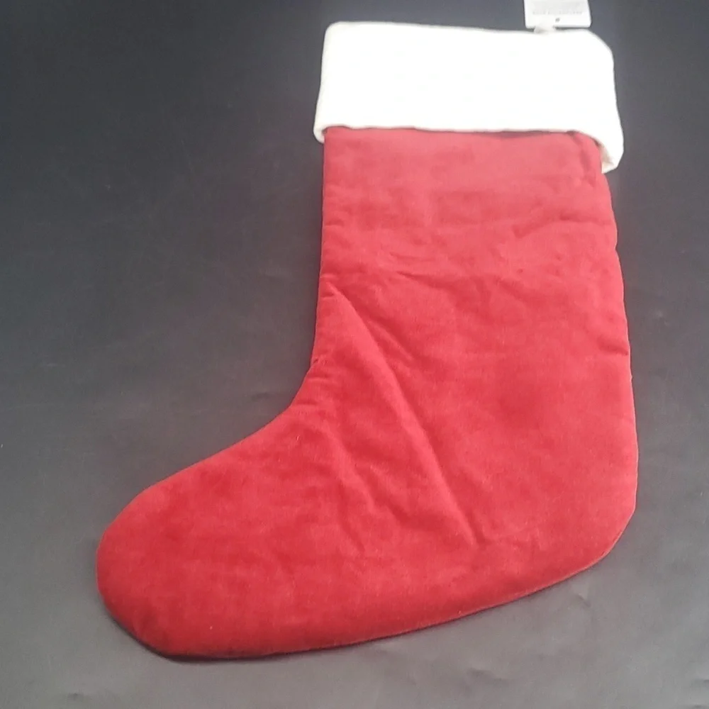 NEW SAMANTHA Pottery Barn Christmas Holiday Gift Stocking